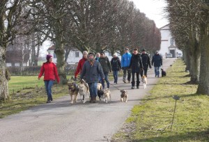 Flockpromenaden är en viktig del utav kursen.